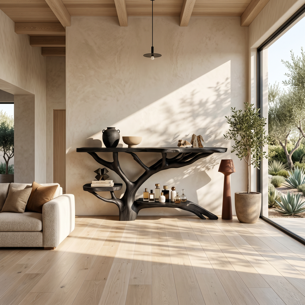 Farmhouse Solid Wood Console Table