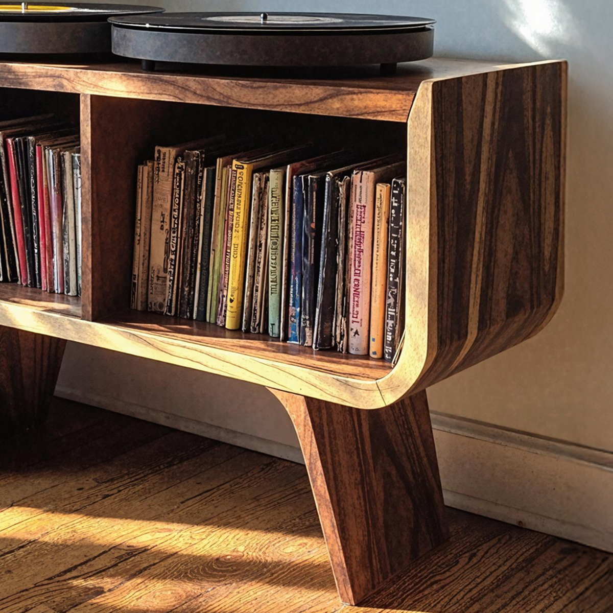 Minimalist Record Player Stand For Living Room