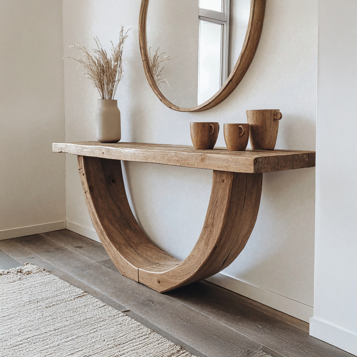 Narrow Console Table Living Edge Table Home Decor